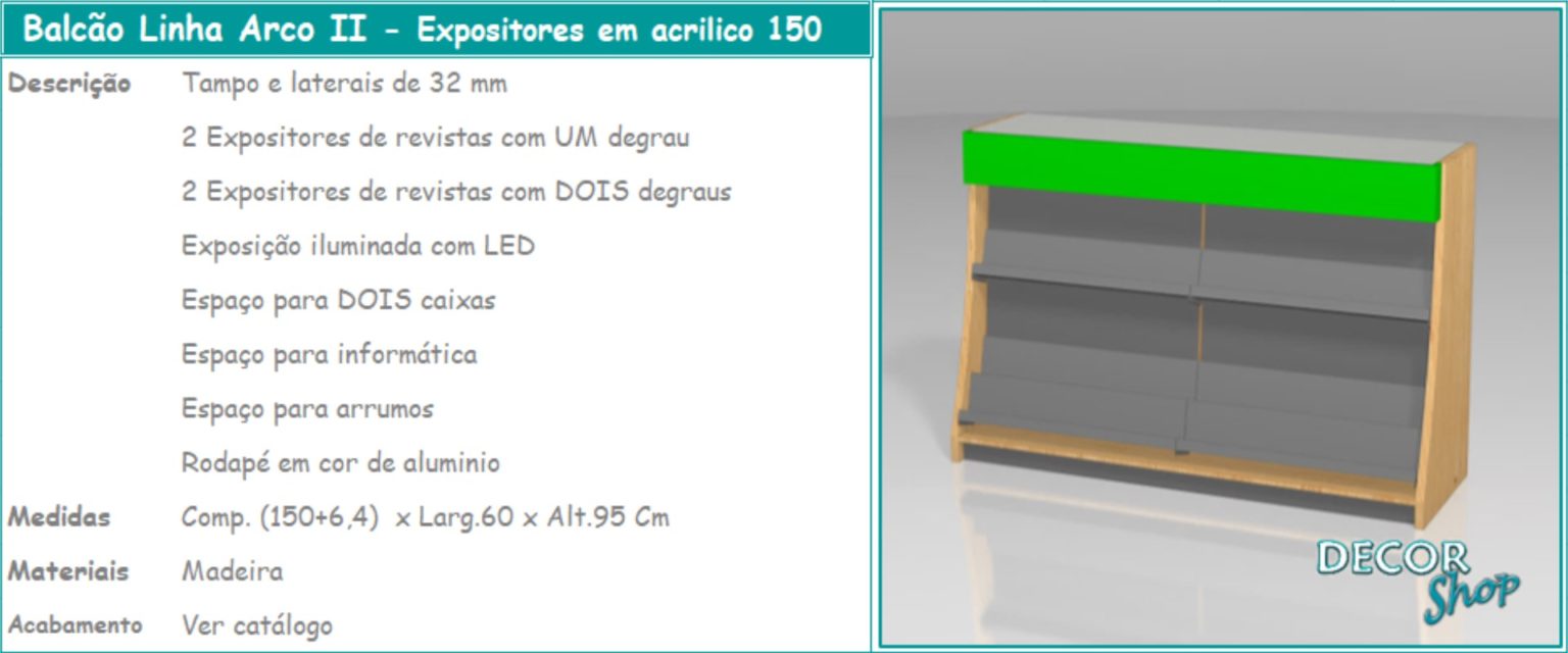 11 - Balcão Linha Arco II