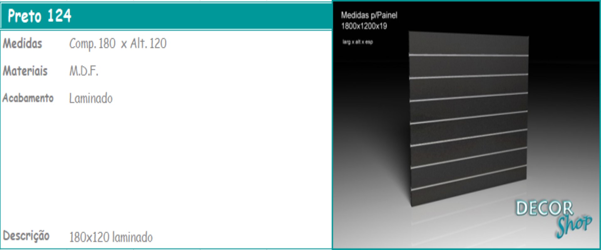 5 - Painel preto